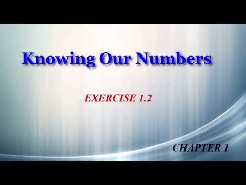 Knowing Our Numbers 1.2
