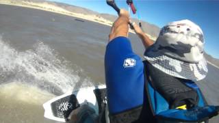 preview picture of video 'Kitesurfing Washoe Lake July  2013'