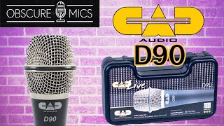 Video thumbnail for The CAD D90 Supercardioid Handheld Dynamic Microphone That Is 2nd To None? by Obscure Mics