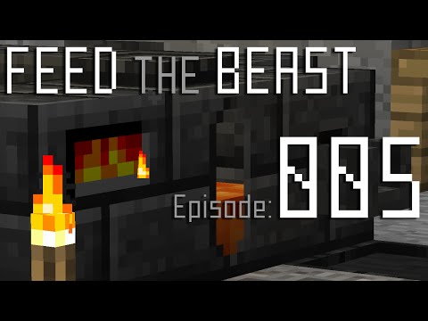 MrMFretwell Plays Feed The Beast - E005 - "Self Repairing, Obsidian Mining Pickaxe" (M748)