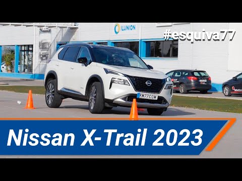 Nissan X-Trail e-Power 2023 – Maniobra de esquiva (moose test y eslalon | km77.com