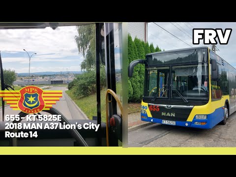 PL | Full Route Visual - MPK Tarnów Route 14 from Aleja Jana Pawła II to Os. Zbytlitowska Góra