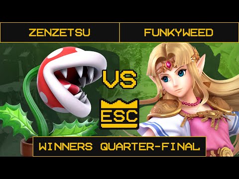 ESC 30 Smash Ultimate Winners Quarter-Final - Zenzetsu (Piranha Plant) Vs. Funkyweed (Zelda)