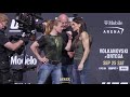 Valentina Shevchenko vs. Lauren Murphy Press Conference Staredown | UFC 266 | MMA Fighting