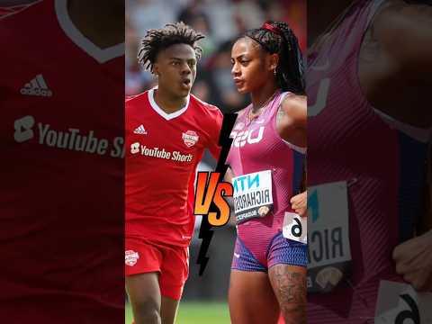 Speed CHALLENGED the Fastest Woman Alive 😳 #shorts