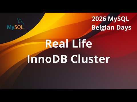 Video Thumbnail: Modernizing MySQL High Availability: From Replication to InnoDB Cluster