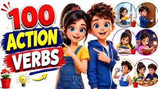 100 Action Verbs in English with Sentences | Learn English Vocabulary Fast | Daily Use English