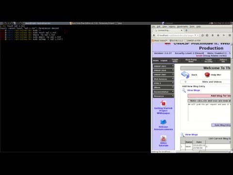 OWASP Multidae 2 Tutorials - 2013 - SQL INSERT Injection