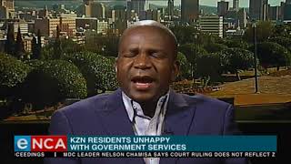 Residents unhappy with KZN government services