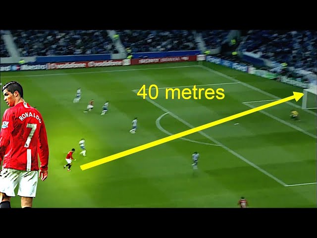 Video: Cristiano Ronaldo reta a MrBeast en tiros a la portería