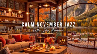 Download lagu Calm November Fall Morning at Cozy Coffee Shop Ambience 🍂 Relaxing Jazz Instrumental Music to Study mp3