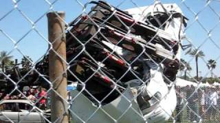 Coachella RoboChrist crushing a car....BADASS