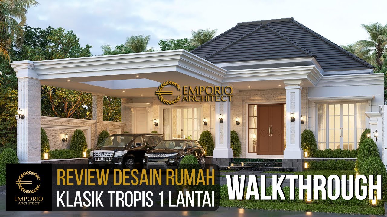 Video 3D Desain Rumah Klasik 1 Lantai Bapak Irman - Bacan, Maluku