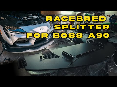 The BOSS A90 Supra gets a Racebred Components prototype splitter!