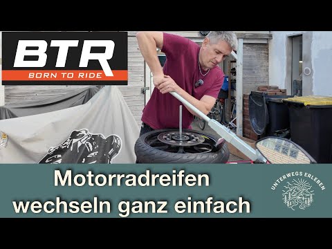 Motorradreifen selbst wechseln – So einfach mit dem BTR Evo2 Pro!