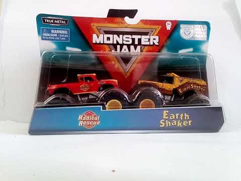 Spin Master Monster Jam Doubles | Radical vs Earth Shaker (Mix03) Part 1