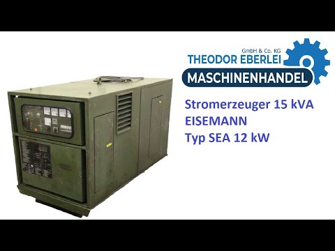 ID 27420 Stromerzeuger 15 kVA Eisemann Typ SEA 12 kW