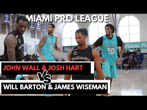 John Wall, Josh Hart, James Wiseman & Will Barton Play INTENSE Game Miami Pro League Championship