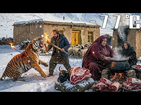 Extreme Afghan Winter Survival: Building Snow Freezers, Smoking Meat, and Defending Against a Tiger