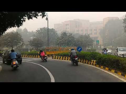 Onset of winter in New Delhi, India HD