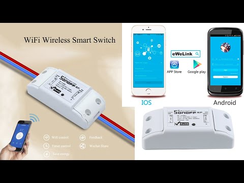 Умный выключатель SONOFF RF 433Mhz с WiFi, с Aliexpress Обзор, настройка