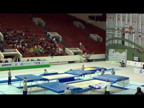 Portugal 2 (POR) M - 2018 Trampoline Worlds, St. Petersburg (RUS) - Qualification Synchro R2