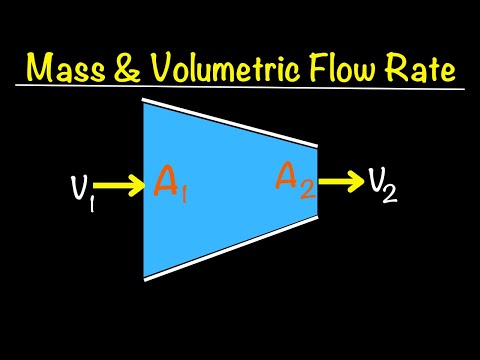 Mass & Volumetric Flow Rate | Step by Step Example