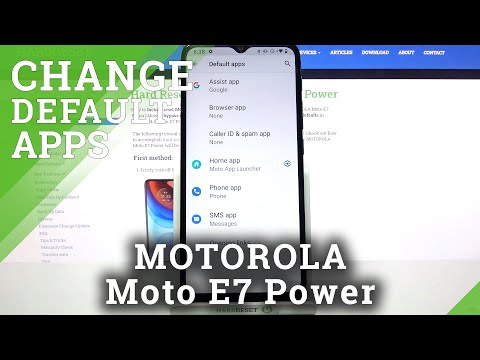 How to Change Default Apps – Manage Apps Settings on MOTOROLA Moto E7 Power