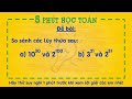 Bài tập toán so sánh lũy thừa lớp 6