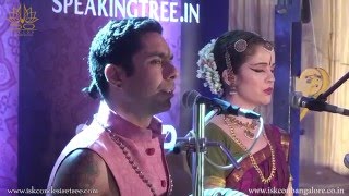 Gaura Vani and Vrinda Sheth singing Hare Krishna Kirtan at South India Kirtan Mela Bangalore on 13th