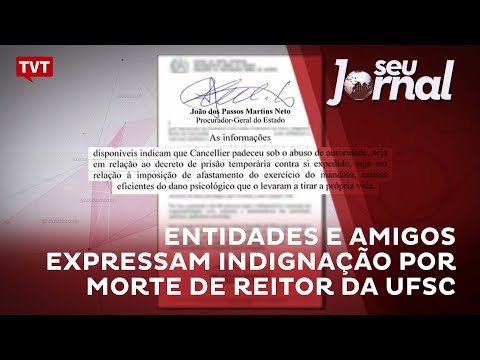 Entidades e amigos expressam indignação por morte de reitor da UFSC