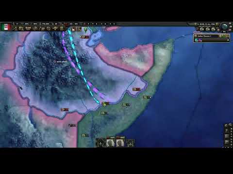 Capitulate Ethiopia FEB 22 1936 -  HOI4 Speedrun