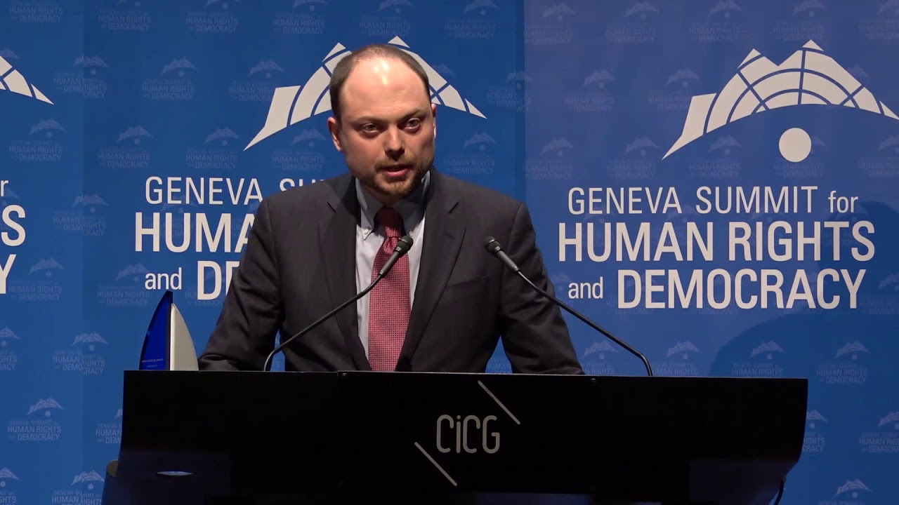 Vladimir Kara-Murza at Geneva Summit 2018