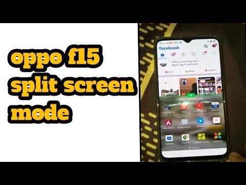 Oppo f15 split screen mode|in telugu|by dhanu techintelugu
