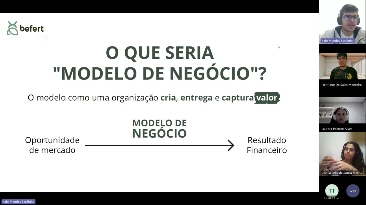 Modelo de negócios com Kaio Sardinha - Treinamento de Lideranças 2024.2