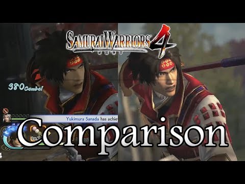 Samurai Warriors 4 Graphics Comparison - PS3 x PS4 (1080p)