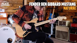 Video thumbnail for No Talking...Just Tones | Fender Ben Gibbard Mustang | Maple - Natural by Peach Guitars