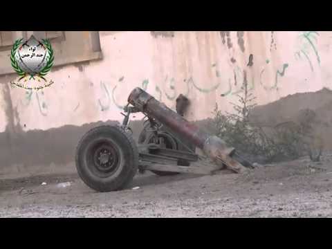 استهداف مقرات لقوات النظام بمدفع جهنم في حي الصناعة من قبل لواء جند الرحمن في محافظة دير الزور