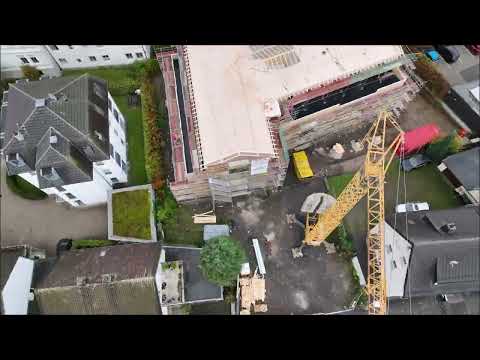 Neubau in Massivholzbauweise / Brettsperrholz in Attendorn. CLT Bauweise | barrierefreie Wohnanlage