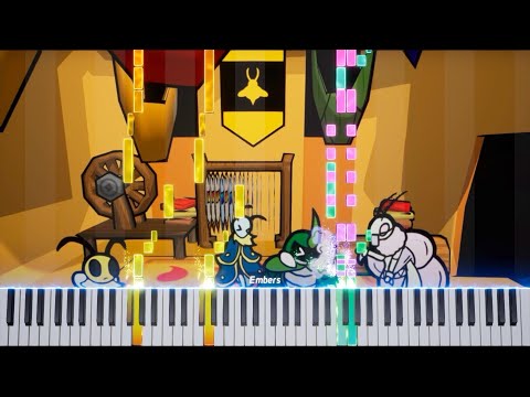 Bug Fables - Team, This One's Stronger! | Piano Duet Visualization