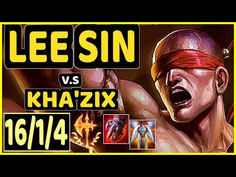 BGOB (LEE SIN) vs KHA'ZIX - 16/1/4 KDA JUNGLE GAMEPLAY - BR Ranked GRANDMASTER