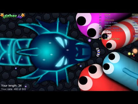 Slither.io A.I. Epic Skin Slitherio Best Gameplay - Galactic Worm - Slither.io Vip - World Record