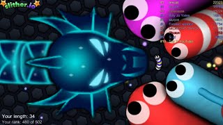 Slither.io A.I. Epic Skin Slitherio Best Gameplay - Galactic Worm - Slither.io Vip - World Record