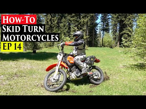 Enduro Riding Tips Series EP 14 | How To Skid Turn Motorcycles - ADV, Dual Sports & Dirt Bikes
