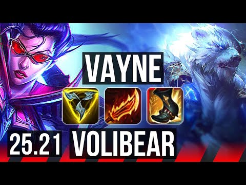 VAYNE vs VOLIBEAR (TOP) | Legendary | EUW Grandmaster | 25.21