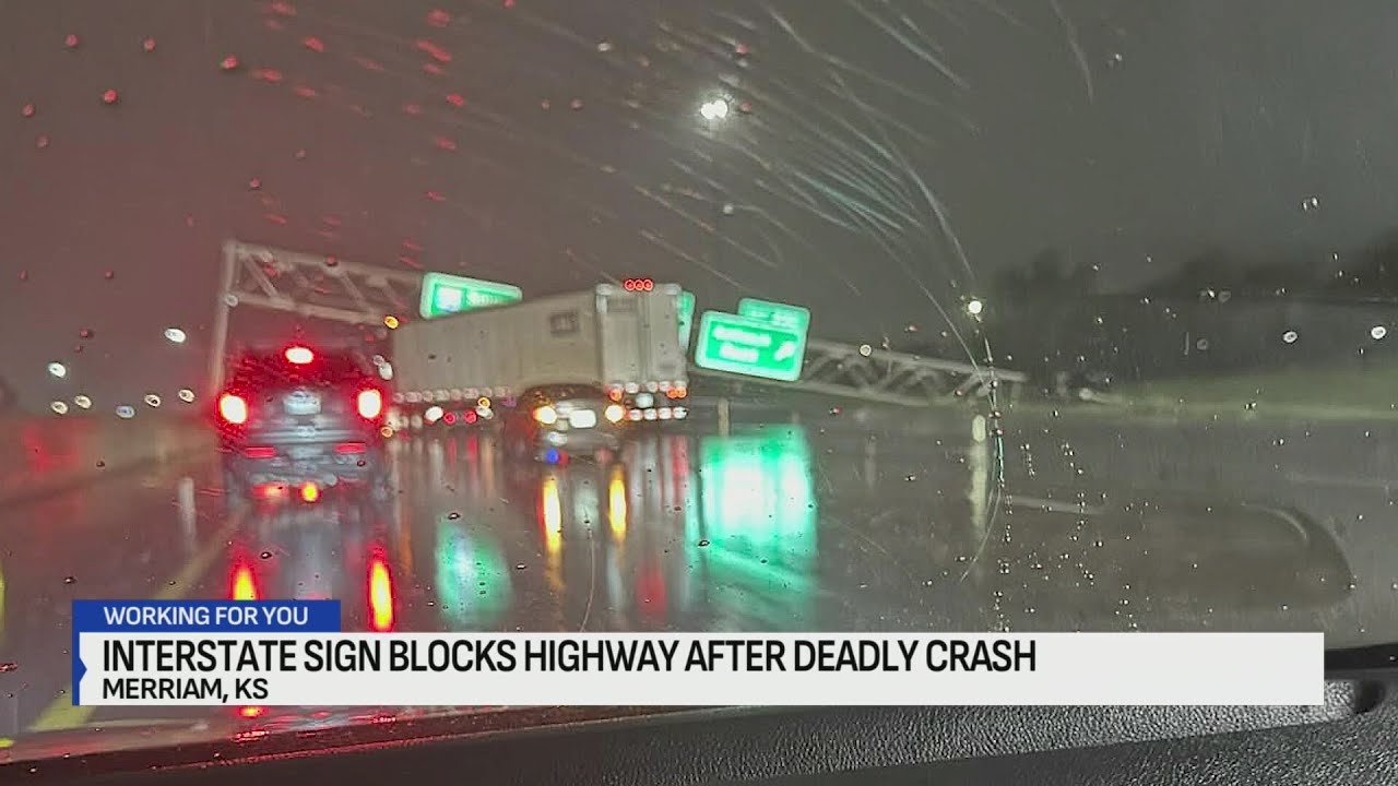 Man killed in I-35 crash that took out interstate sign