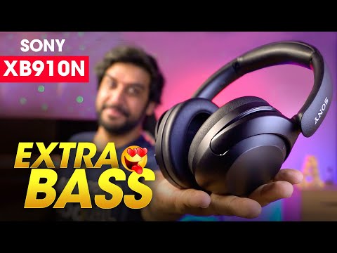 EXTRA BASS Noise Cancelling Headphones! ⚡️ Sony WH-XB910N Review - BEST HEADPHONES 2022!!