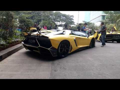 Lamborghini Club Indonesia Morning Run 15-01-2017 (Startup, Rev Battle, and Backfire)