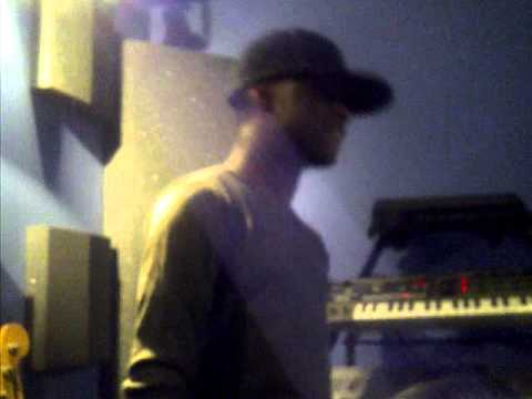 YOUNG O IN STUDIO MAKING AND LISTENING TO "TESCO TRUCK"