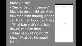 HD Khai báo y tế